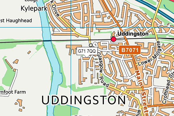 G71 7QQ map - OS VectorMap District (Ordnance Survey) G71 7QQ map - OS VectorMap District (Ordnance Survey)