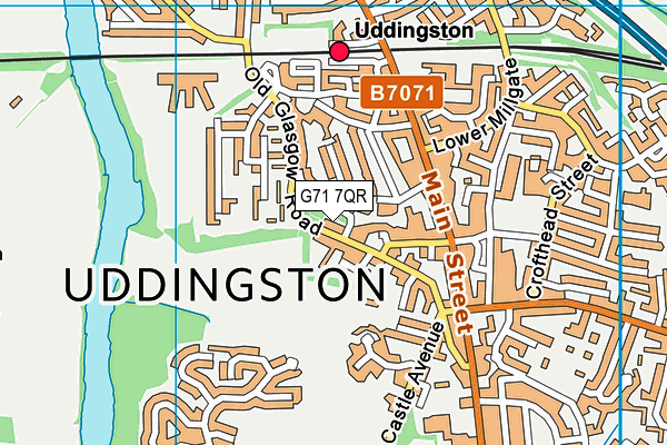 G71 7QR map - OS VectorMap District (Ordnance Survey) G71 7QR map - OS VectorMap District (Ordnance Survey)