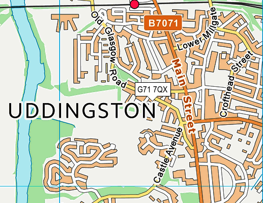G71 7QX map - OS VectorMap District (Ordnance Survey) G71 7QX map - OS VectorMap District (Ordnance Survey)