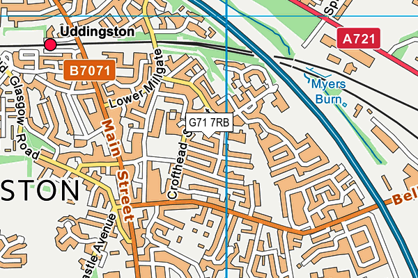 G71 7RB map - OS VectorMap District (Ordnance Survey) G71 7RB map - OS VectorMap District (Ordnance Survey)