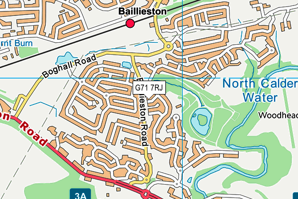 G71 7RJ map - OS VectorMap District (Ordnance Survey) G71 7RJ map - OS VectorMap District (Ordnance Survey)