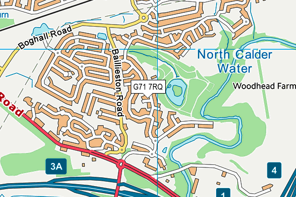 G71 7RQ map - OS VectorMap District (Ordnance Survey) G71 7RQ map - OS VectorMap District (Ordnance Survey)