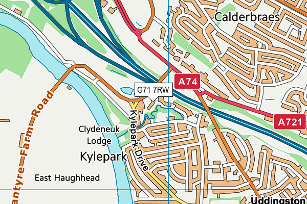 G71 7RW map - OS VectorMap District (Ordnance Survey) G71 7RW map - OS VectorMap District (Ordnance Survey)