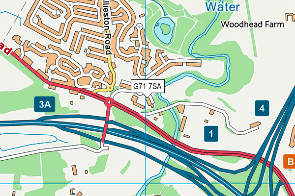G71 7SA map - OS VectorMap District (Ordnance Survey) G71 7SA map - OS VectorMap District (Ordnance Survey)