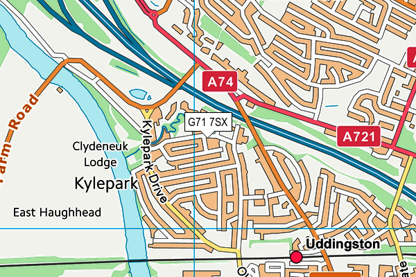 G71 7SX map - OS VectorMap District (Ordnance Survey) G71 7SX map - OS VectorMap District (Ordnance Survey)