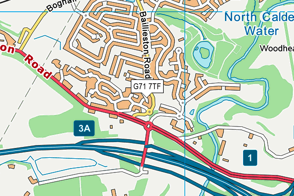 G71 7TF map - OS VectorMap District (Ordnance Survey) G71 7TF map - OS VectorMap District (Ordnance Survey)