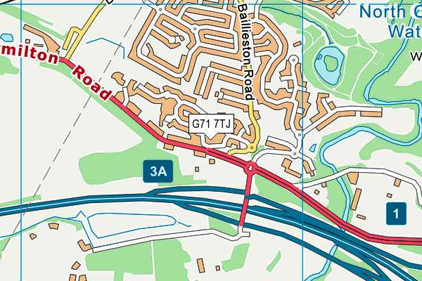 G71 7TJ map - OS VectorMap District (Ordnance Survey) G71 7TJ map - OS VectorMap District (Ordnance Survey)