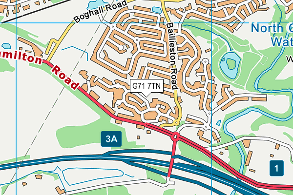 G71 7TN map - OS VectorMap District (Ordnance Survey) G71 7TN map - OS VectorMap District (Ordnance Survey)