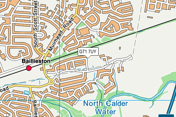 G71 7UY map - OS VectorMap District (Ordnance Survey) G71 7UY map - OS VectorMap District (Ordnance Survey)