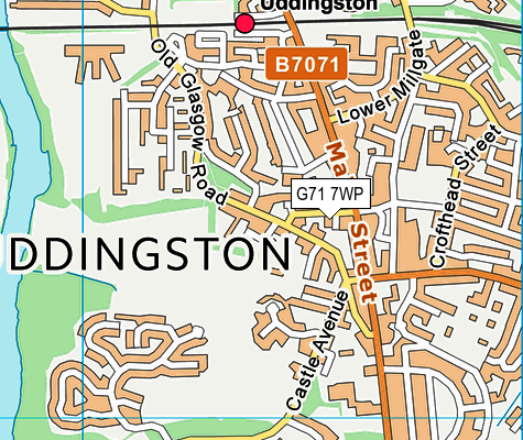 G71 7WP map - OS VectorMap District (Ordnance Survey) G71 7WP map - OS VectorMap District (Ordnance Survey)