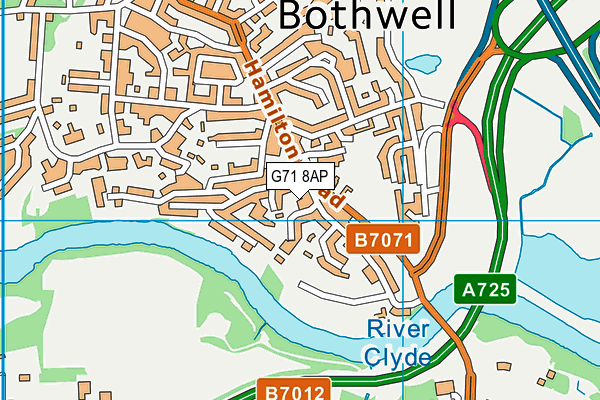 G71 8AP map - OS VectorMap District (Ordnance Survey) G71 8AP map - OS VectorMap District (Ordnance Survey)