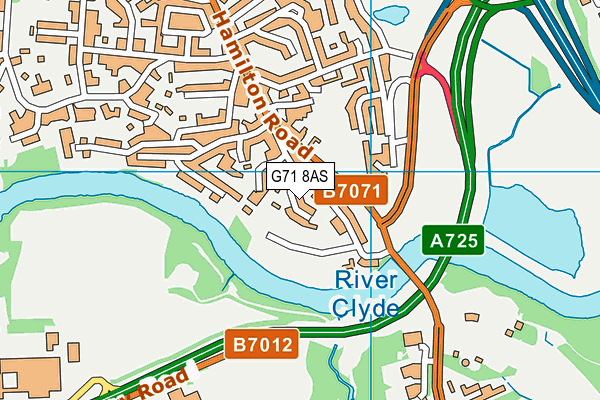 G71 8AS map - OS VectorMap District (Ordnance Survey) G71 8AS map - OS VectorMap District (Ordnance Survey)