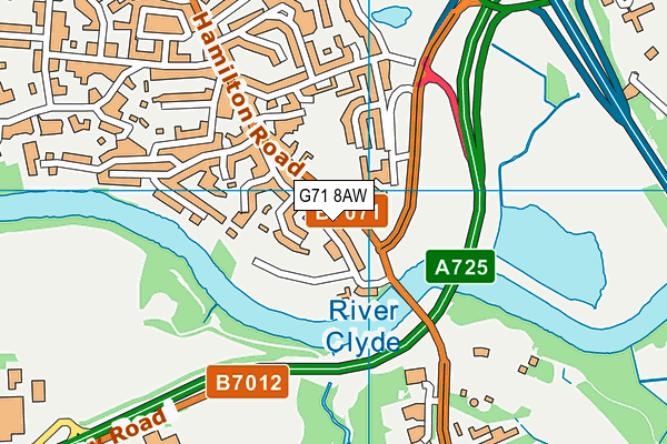G71 8AW map - OS VectorMap District (Ordnance Survey) G71 8AW map - OS VectorMap District (Ordnance Survey)
