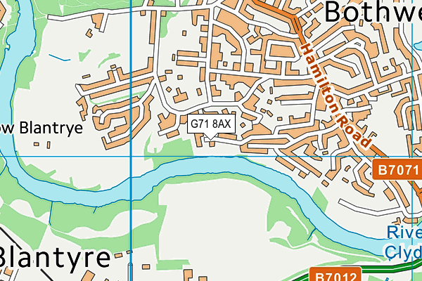G71 8AX map - OS VectorMap District (Ordnance Survey) G71 8AX map - OS VectorMap District (Ordnance Survey)