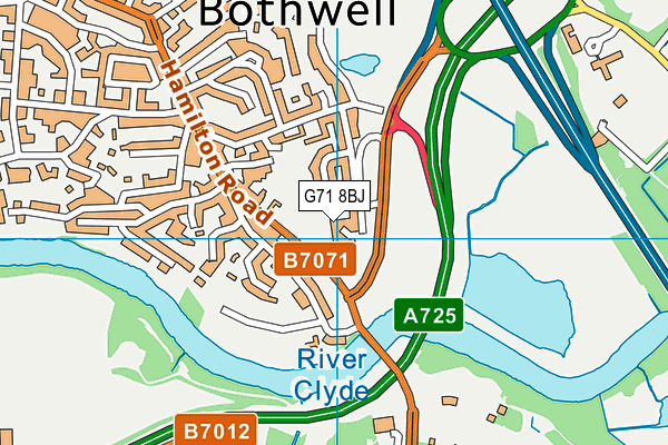 G71 8BJ map - OS VectorMap District (Ordnance Survey) G71 8BJ map - OS VectorMap District (Ordnance Survey)