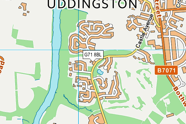 G71 8BL map - OS VectorMap District (Ordnance Survey) G71 8BL map - OS VectorMap District (Ordnance Survey)