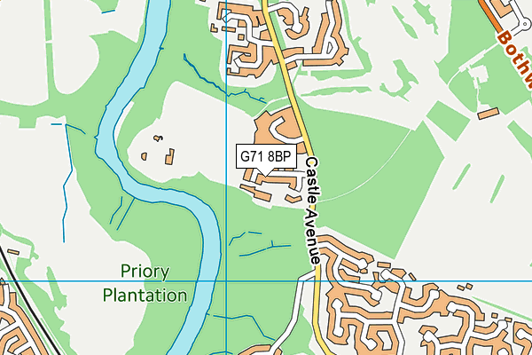 G71 8BP map - OS VectorMap District (Ordnance Survey) G71 8BP map - OS VectorMap District (Ordnance Survey)