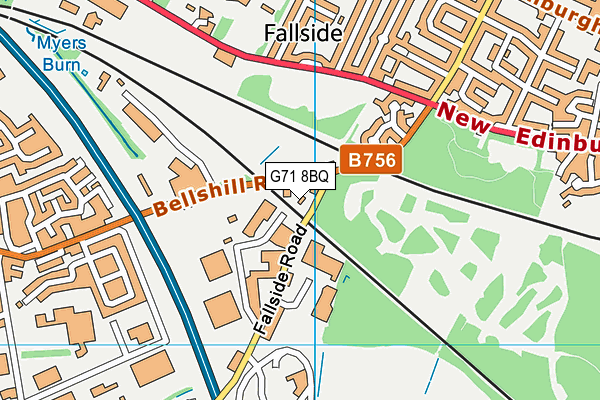 G71 8BQ map - OS VectorMap District (Ordnance Survey) G71 8BQ map - OS VectorMap District (Ordnance Survey)