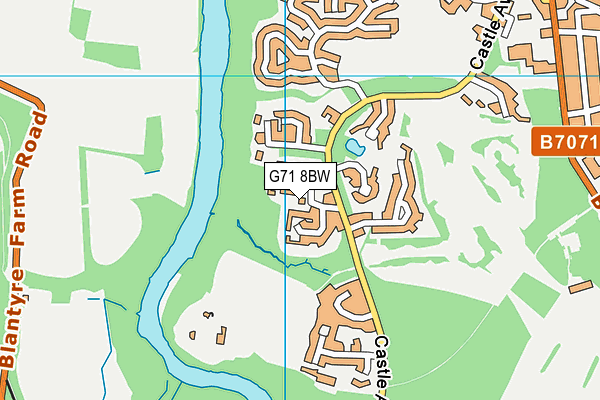G71 8BW map - OS VectorMap District (Ordnance Survey) G71 8BW map - OS VectorMap District (Ordnance Survey)