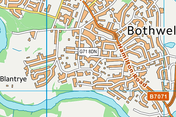 G71 8DN map - OS VectorMap District (Ordnance Survey) G71 8DN map - OS VectorMap District (Ordnance Survey)