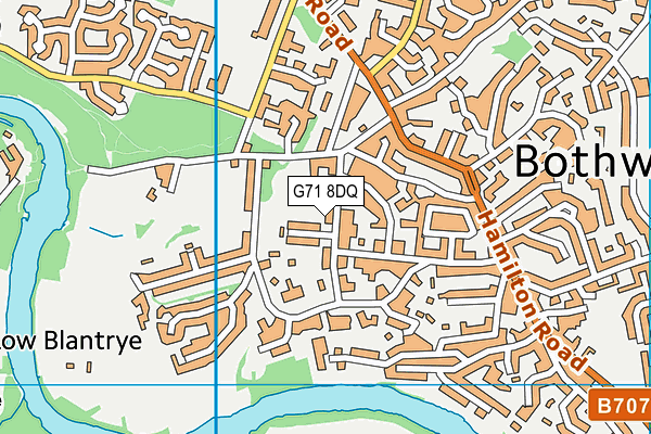 G71 8DQ map - OS VectorMap District (Ordnance Survey) G71 8DQ map - OS VectorMap District (Ordnance Survey)