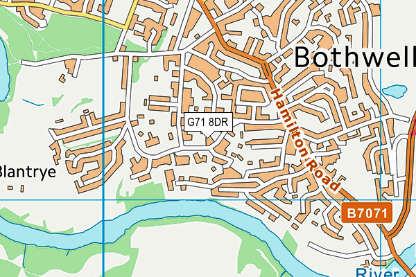 G71 8DR map - OS VectorMap District (Ordnance Survey) G71 8DR map - OS VectorMap District (Ordnance Survey)