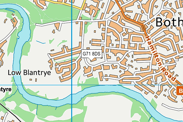 G71 8DS map - OS VectorMap District (Ordnance Survey)