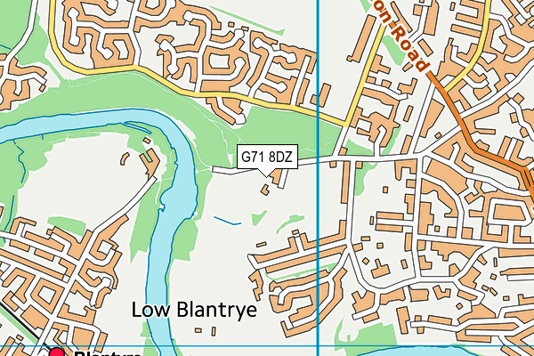 G71 8DZ map - OS VectorMap District (Ordnance Survey) G71 8DZ map - OS VectorMap District (Ordnance Survey)