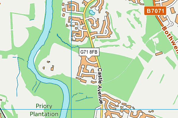 G71 8FB map - OS VectorMap District (Ordnance Survey) G71 8FB map - OS VectorMap District (Ordnance Survey)