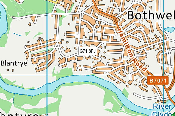 G71 8FJ map - OS VectorMap District (Ordnance Survey) G71 8FJ map - OS VectorMap District (Ordnance Survey)
