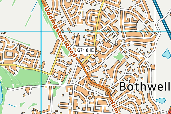 G71 8HE map - OS VectorMap District (Ordnance Survey) G71 8HE map - OS VectorMap District (Ordnance Survey)