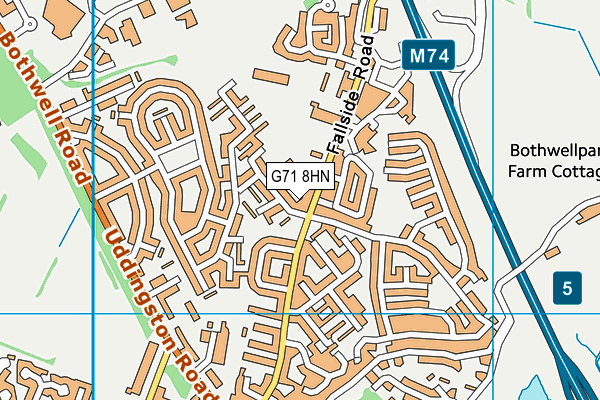 G71 8HN map - OS VectorMap District (Ordnance Survey) G71 8HN map - OS VectorMap District (Ordnance Survey)