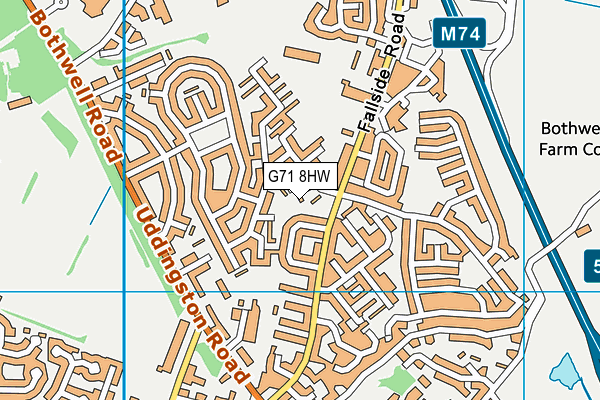 G71 8HW map - OS VectorMap District (Ordnance Survey) G71 8HW map - OS VectorMap District (Ordnance Survey)