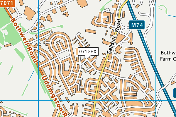 G71 8HX map - OS VectorMap District (Ordnance Survey) G71 8HX map - OS VectorMap District (Ordnance Survey)
