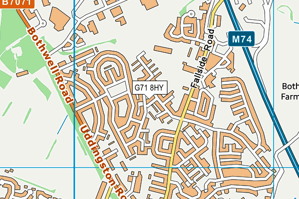 G71 8HY map - OS VectorMap District (Ordnance Survey) G71 8HY map - OS VectorMap District (Ordnance Survey)