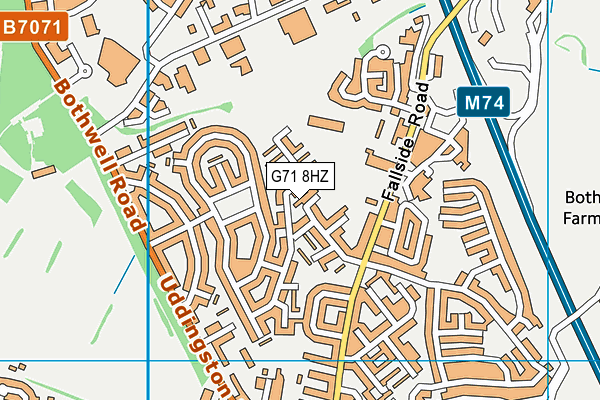 G71 8HZ map - OS VectorMap District (Ordnance Survey) G71 8HZ map - OS VectorMap District (Ordnance Survey)