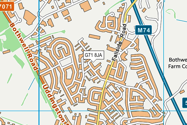 G71 8JA map - OS VectorMap District (Ordnance Survey) G71 8JA map - OS VectorMap District (Ordnance Survey)