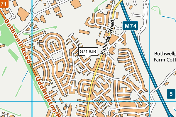 G71 8JB map - OS VectorMap District (Ordnance Survey) G71 8JB map - OS VectorMap District (Ordnance Survey)