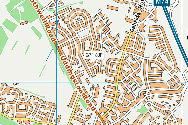 G71 8JF map - OS VectorMap District (Ordnance Survey) G71 8JF map - OS VectorMap District (Ordnance Survey)