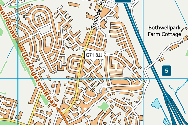 G71 8JJ map - OS VectorMap District (Ordnance Survey) G71 8JJ map - OS VectorMap District (Ordnance Survey)