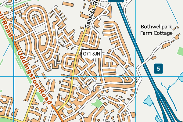 G71 8JN map - OS VectorMap District (Ordnance Survey) G71 8JN map - OS VectorMap District (Ordnance Survey)