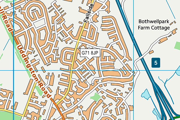 G71 8JP map - OS VectorMap District (Ordnance Survey) G71 8JP map - OS VectorMap District (Ordnance Survey)