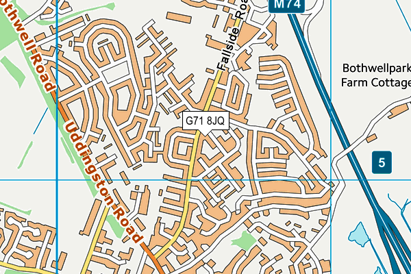 G71 8JQ map - OS VectorMap District (Ordnance Survey) G71 8JQ map - OS VectorMap District (Ordnance Survey)