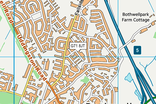 G71 8JT map - OS VectorMap District (Ordnance Survey) G71 8JT map - OS VectorMap District (Ordnance Survey)