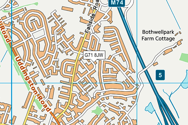 G71 8JW map - OS VectorMap District (Ordnance Survey) G71 8JW map - OS VectorMap District (Ordnance Survey)