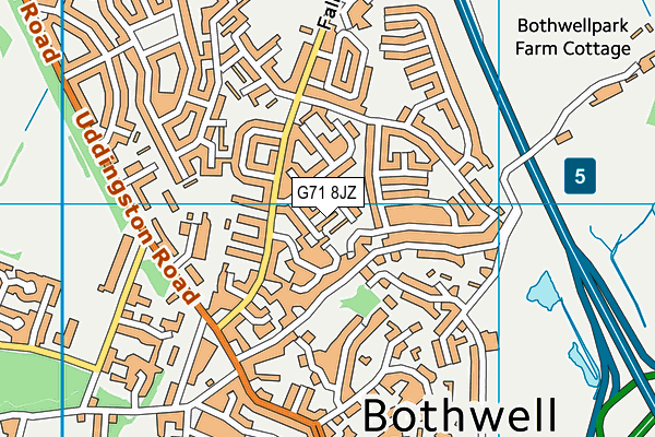 G71 8JZ map - OS VectorMap District (Ordnance Survey) G71 8JZ map - OS VectorMap District (Ordnance Survey)