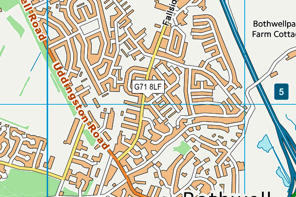 G71 8LF map - OS VectorMap District (Ordnance Survey) G71 8LF map - OS VectorMap District (Ordnance Survey)