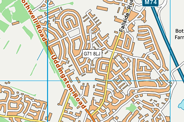 G71 8LJ map - OS VectorMap District (Ordnance Survey) G71 8LJ map - OS VectorMap District (Ordnance Survey)