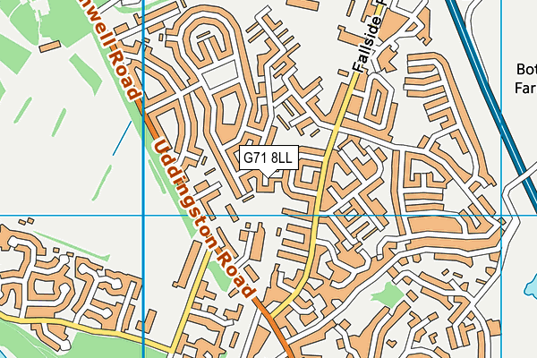 G71 8LL map - OS VectorMap District (Ordnance Survey) G71 8LL map - OS VectorMap District (Ordnance Survey)