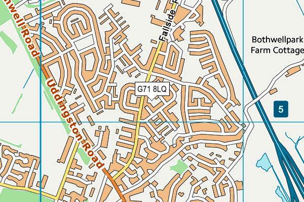 G71 8LQ map - OS VectorMap District (Ordnance Survey) G71 8LQ map - OS VectorMap District (Ordnance Survey)